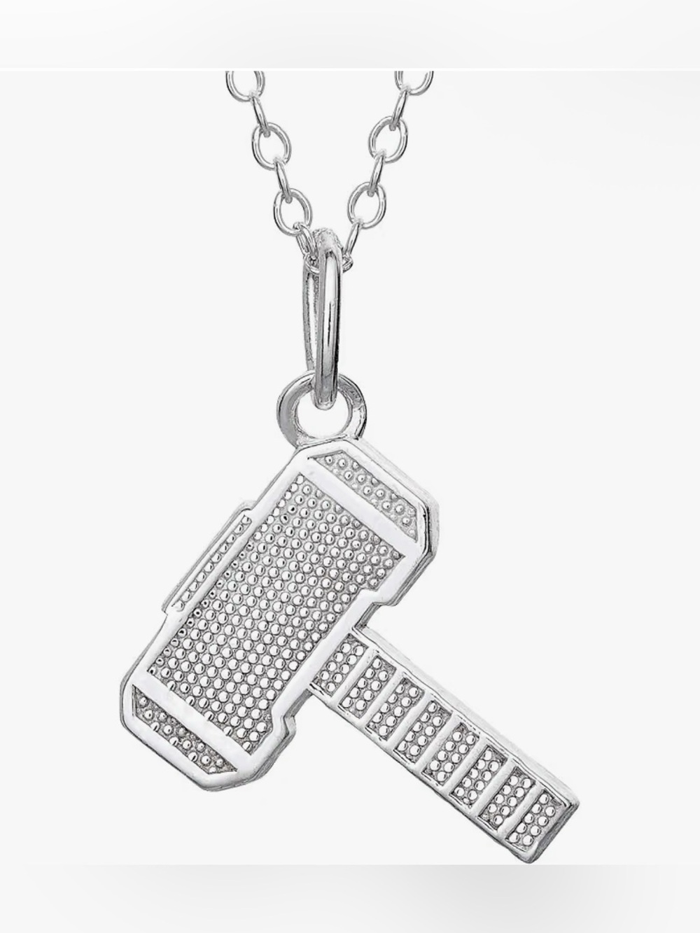 Marvel Sterling Silver Thor “Hammer” Pendant Necklace - 18” - New in Box